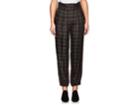 Tomorrowland Women's Checked Belted Cargo Pants