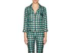 Barneys New York Women's Geometric Silk Pajama Blouse