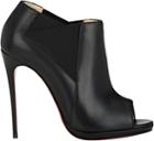 Christian Louboutin Leather Bootstagram Booties-black
