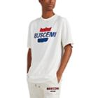 Buscemi Men's Airline-print Cotton Oversized T-shirt - Cream