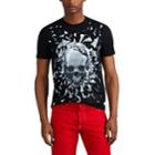 Alexander Mcqueen Men's Exploding-skull Cotton Jersey T-shirt - Black