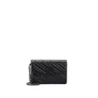Balenciaga Women's Bb Leather Chain Wallet - Black