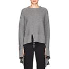 Robert Rodriguez Women's Deconstructed Wool-blend Sweater-gray