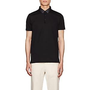 Lanvin Men's Cotton Piqu Polo Shirt - Black