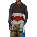 Craig Green Men's Hybrid Mixed-stitch Sweater - Black