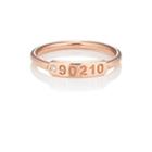 My Story Women's The Twiggy Signet Ring-rose Gold