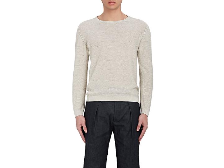 Eidos Men's Mlange Cotton-cashmere Sweater