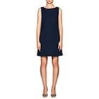 Lisa Perry Women's Bubbles Wool Crepe A-line Dress-navy