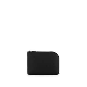 The Row Women's Square Large Leather Pouch - Black