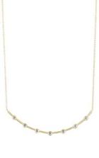 Tate Curved Stick Pendant Necklace-colorless