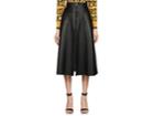 Fendi Women's Leather A-line Midi-skirt