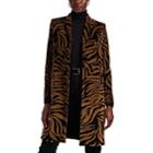 Nili Lotan Women's Rosalin Tiger-striped Velvet Coat - Brown