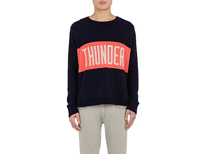 The Elder Statesman X Nba Men's Thunder Cashmere Sweater
