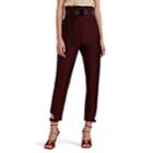 Fendi Women's Mohair-wool Tapered Trousers - Brown