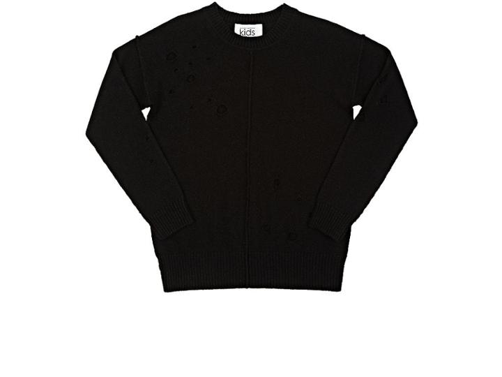 Autumn Cashmere Distressed Merino Wool-cashmere Sweater