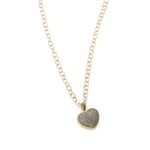 Carole Shashona Women's Heart Pendant Necklace - Gold