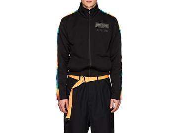 Off-white C/o Art Dad Men's Essentially Time Traveling Terry Track Jacket