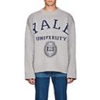 Calvin Klein 205w39nyc Men's Yale-knit Virgin Wool-blend Oversized Sweater - Light Gray