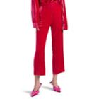 Sies Marjan Women's Willa Silk-cotton Corduroy Crop Trousers - Pink