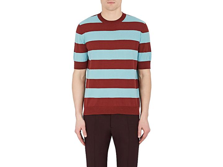 Marni Men's Striped Cotton Knit T-shirt