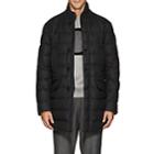 Moncler Men's Keid Down-quilted Wool Flannel Coat-charcoal