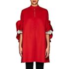 Valentino Women's Ruffle-trimmed Wool Melton Cape-red
