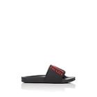 Prada Men's Logo Rubber Slide Sandals-black