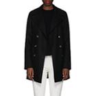 The Row Women's Zora Wool-cashmere Double-breasted Jacket-black