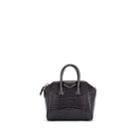 Givenchy Women's Antigona Mini Crocodile-stamped Leather Duffel Bag - Gray