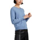 Altuzarra Women's Fillmore Braid-inset Cashmere Sweater - Blue