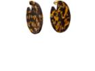Vanda Jacintho Women's Studded Tortoiseshell Disc Earrings