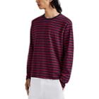Alex Mill Men's Striped Slub Cotton T-shirt - Red