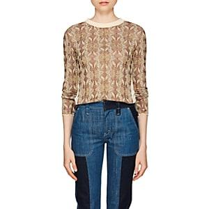 Chlo Women's Jacquard-knit Sweater-brown Multi