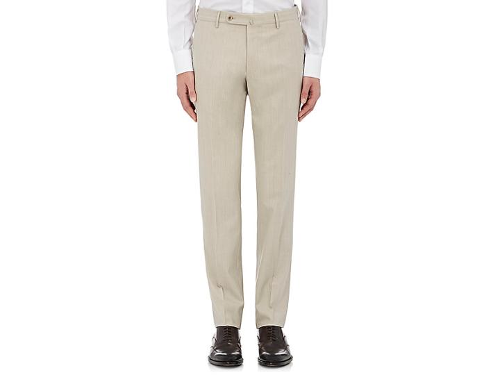 Incotex Men's Tropical Wool Slim-fit Trousers