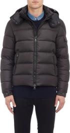 Moncler Channel-quilted Hooded Puffer Jacket-black
