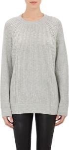 T By Alexander Wang English Rib-knit Sweater-grey