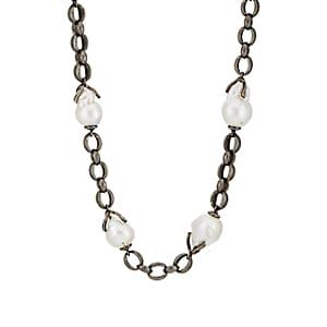 Carole Shashona Women's Pearl Links Necklace - Black