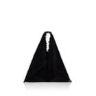 Mm6 Maison Margiela Women's Velvet Triangle Bag - Black
