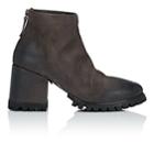 Marsll Women's Lug-sole Distressed Suede Ankle Boots-dark Gray