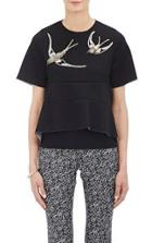 Marni Sequined Peplum Popover Top-black