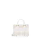 Mark Cross Women's Manray Small Leather-trimmed Rattan Tote Bag - White