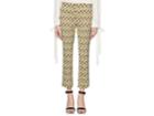 Prada Women's Square-print Wool-blend Tapered Pants