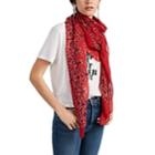 Saint Laurent Women's Bandana-print Cashmere-silk Scarf - Red