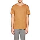 Theory Men's Essential Slub Linen T-shirt-orange