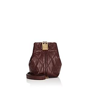 Givenchy Women's Gv3 Mini Leather Bucket Bag - Aubergine