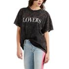 Amiri Women's Lovers Washed Cotton T-shirt - Black