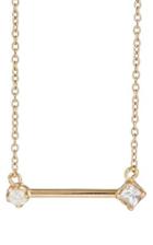 Loren Stewart Women's Mixed Gemstone Bar Pendant Necklace
