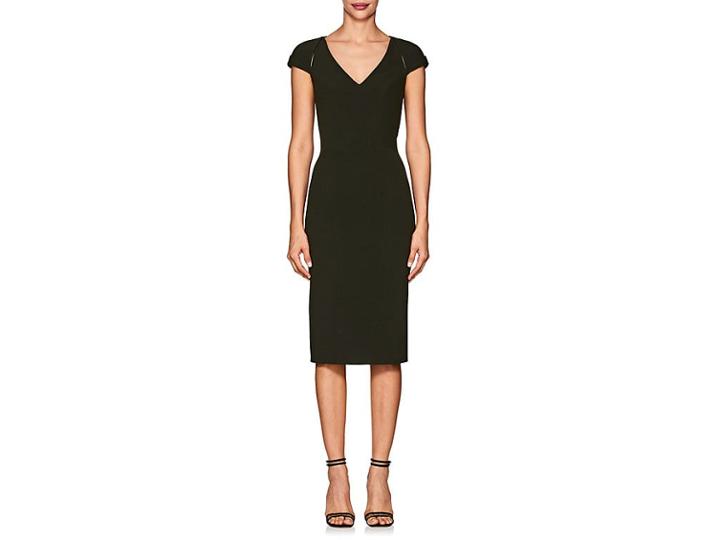 Zac Posen Women's Bonded Crepe Fitted Cocktail Dress