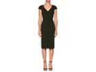 Zac Posen Women's Bonded Crepe Fitted Cocktail Dress