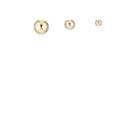 Loren Stewart Men's Set Of 3 Yellow Gold Stud Earrings - Gold